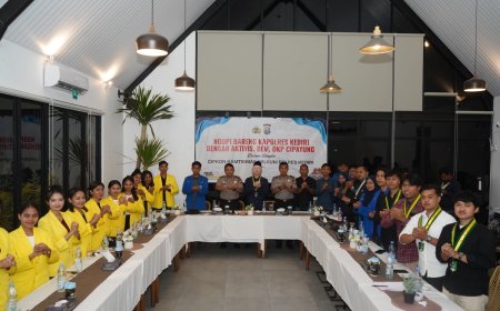 Kapolres Kediri Silaturahmi dan Dialog Terbuka Bersama Mahasiswa, Wujudkan Kamtibmas Kondusif